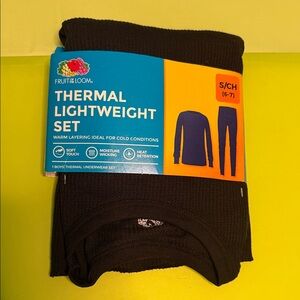 Fruit of the Loom Black Thermal Set